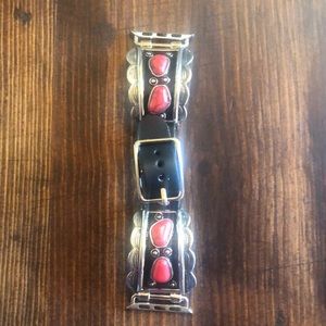 Gorgeous Red coral watch band